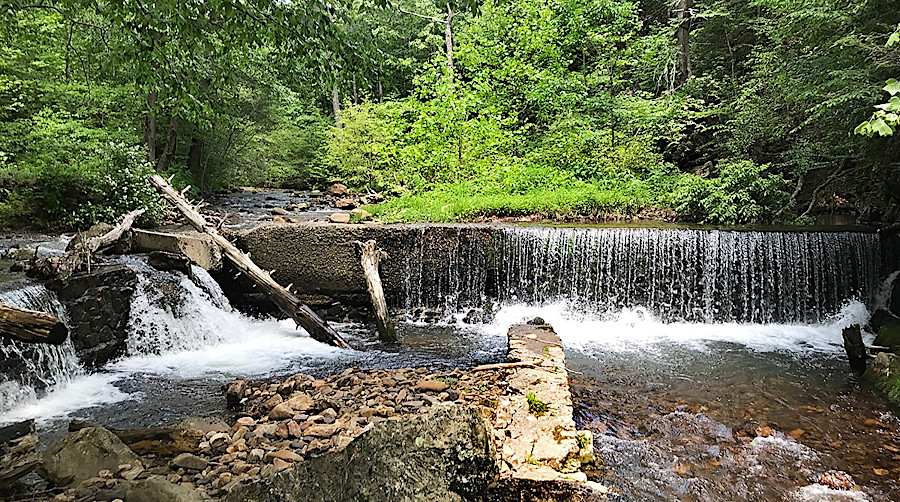 Wilson Creek Dam at Douthat State Park was removed in 2022