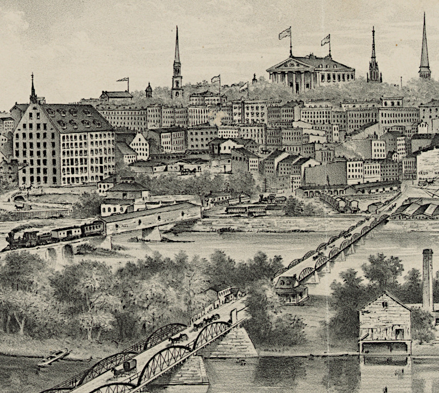 the rebuilt Capitol dominated the skyline in 1876