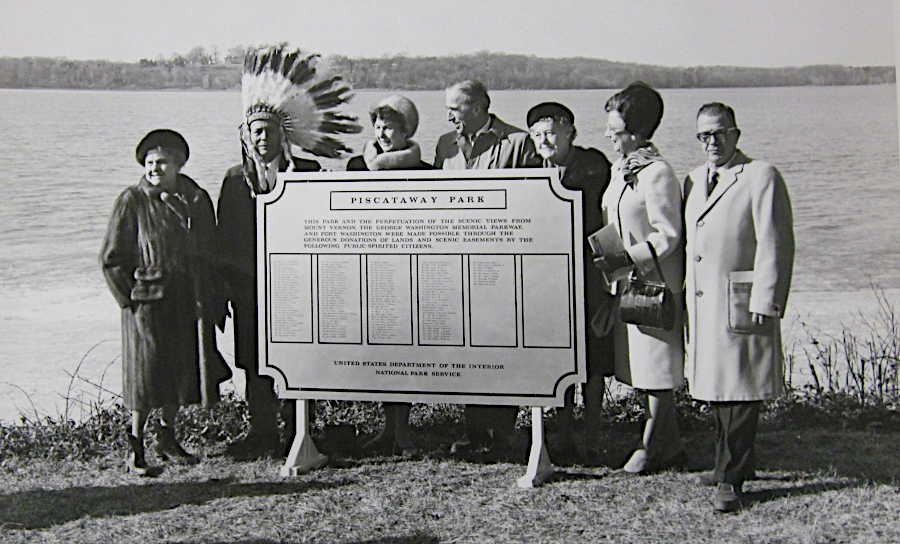 Chief Turkey Tayac was easily recognizable when Piscataway Park was dedicated in 1968