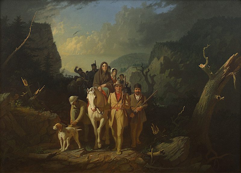 Daniel Boone, working for the Transylvania Company, opened up the Wilderness Road at Cumberland Gap for settlers to reach Kentucky
