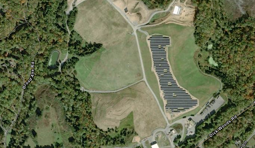 Dominion Energy installed 7,200 solar panels on top of the Ivy Landfill in 2026